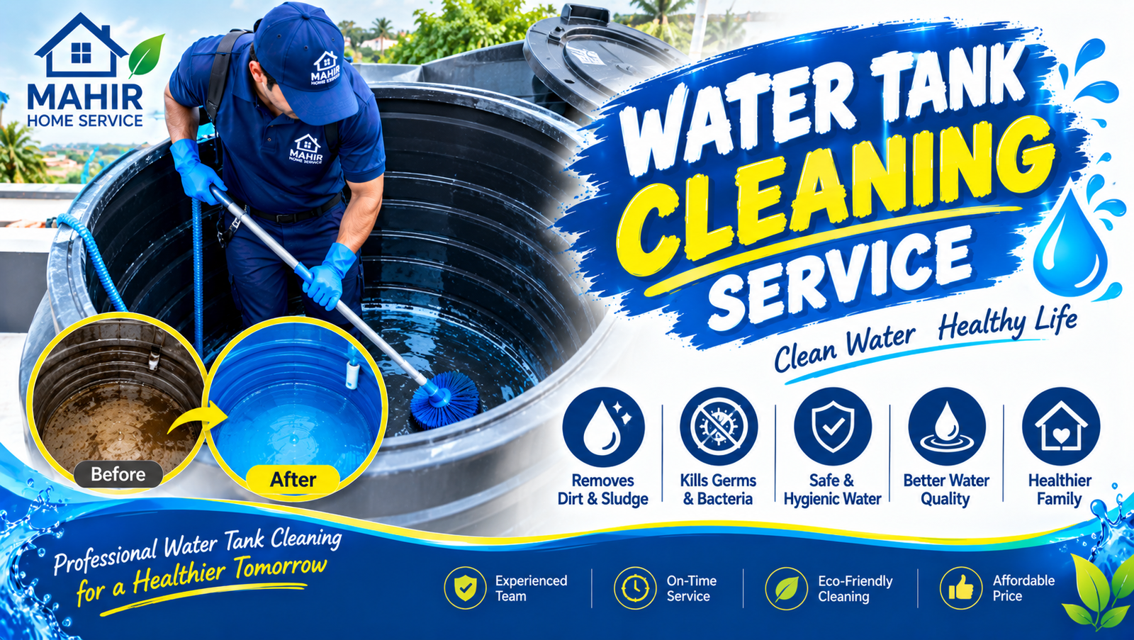 🚰 Water Tank Cleaning Service